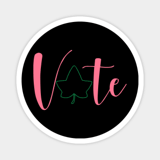 VOTE Ivy Leaf Magnet